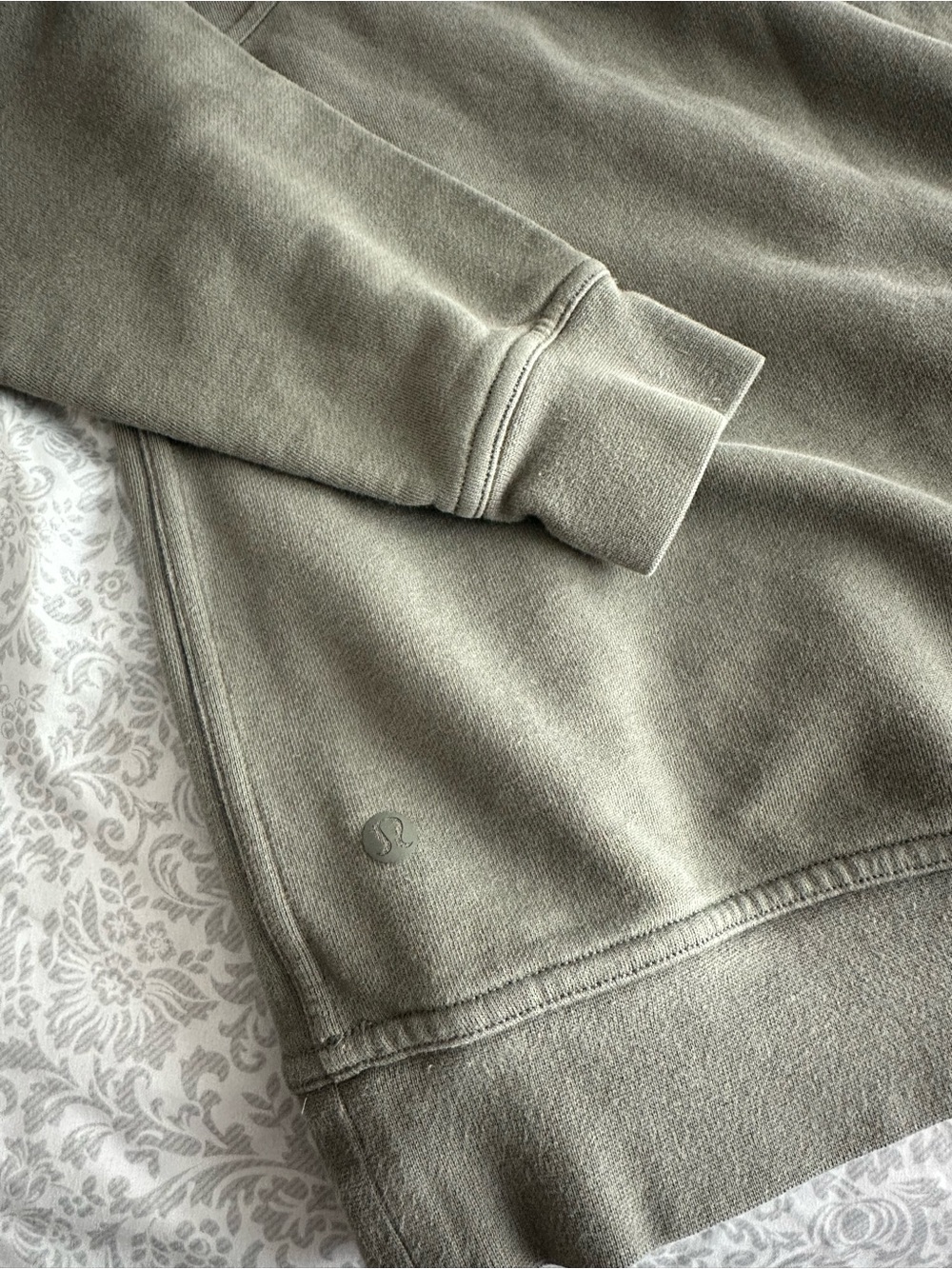 Lululemon Olive Green Hoodie with Logo